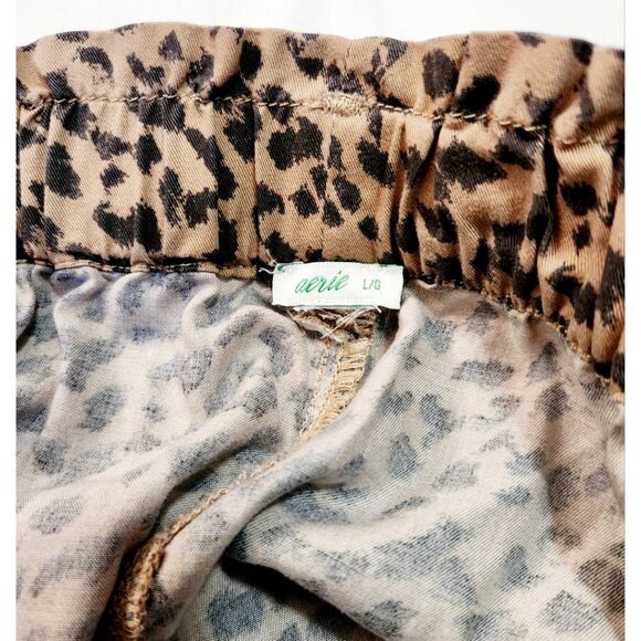 Women's Aerie Camp Cheetah Print Shorts Size L - Picture 4 of 8